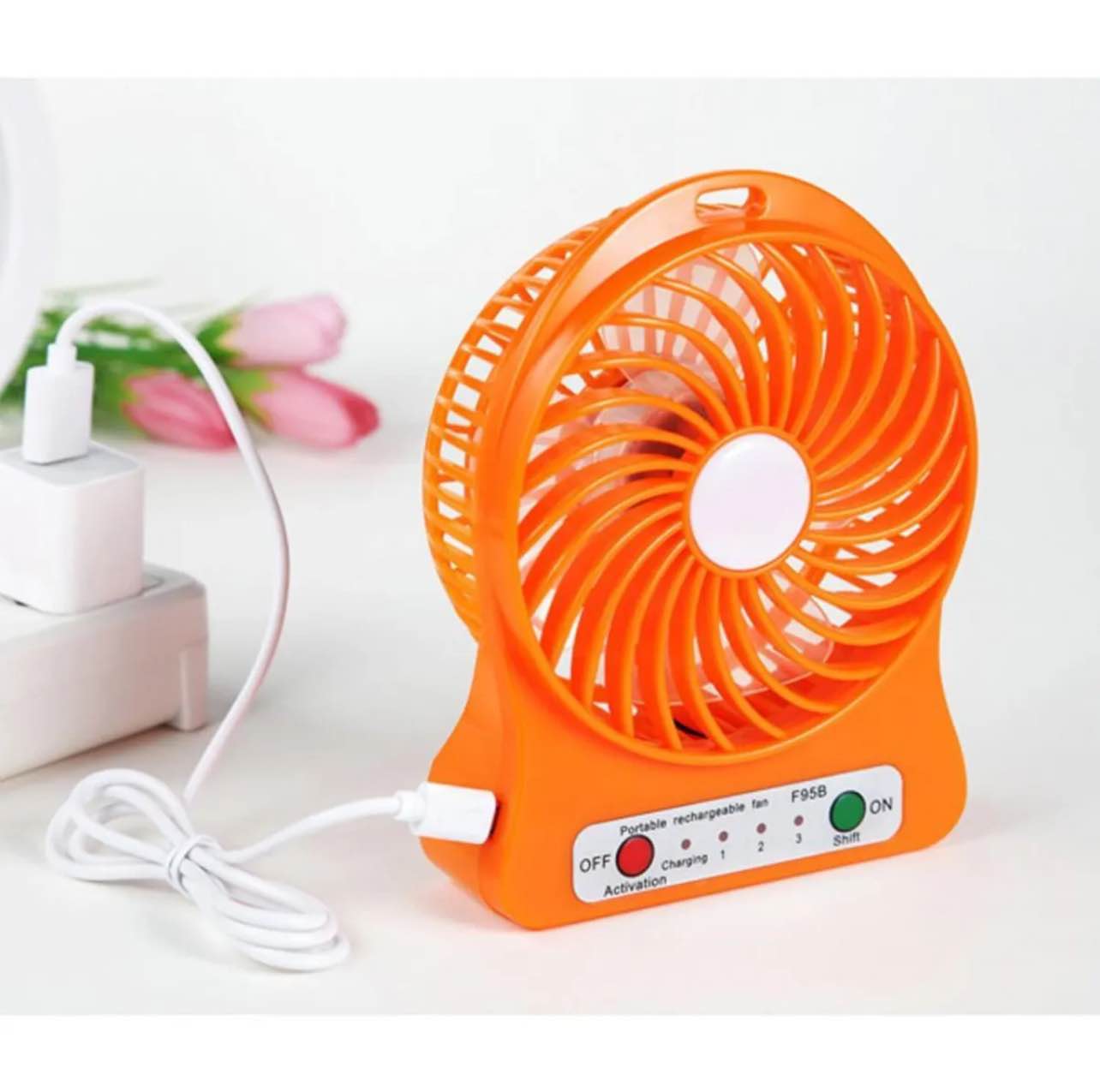 Powerful Portable Mini Fan With 3.7V Rechargeble Battery