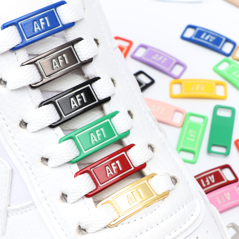 2pcs Luminous Shoelaces Buckle Sneakers Glowing Metal Lock Chapa Shoe Accessories Decorative Laces Buckle 1 Pair