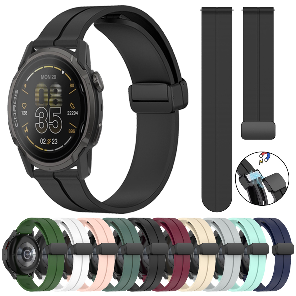 Braided 20mm 22mm Nylon Strap For COROS PACE 4 3 2/APEX 4 42mm Elastic Bracelet For COROS APEX 2Pro/APEX 46mm 42mm Magnetic Band