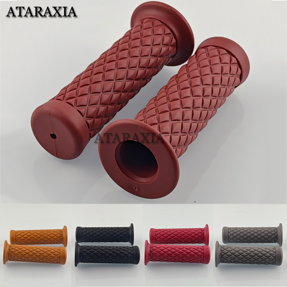 7/8" 22mm/24mm Universal Motorcycle Handlebar Grip Non Slip Handle Bar End Grip For Scooter Bicycle Bike Motorbike