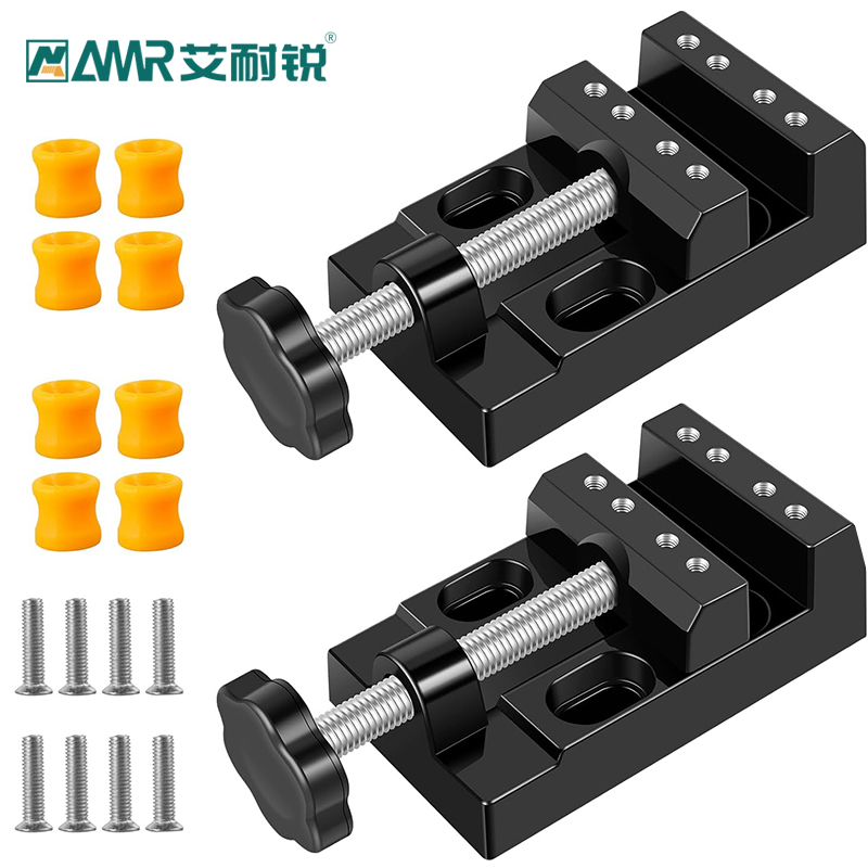 AMR Mini Universal Flat Clamp with Parallel Table Pliers Bench Vice Clamp for Watch Repair, Sculpture Craftsmanship Jewelry 1pc