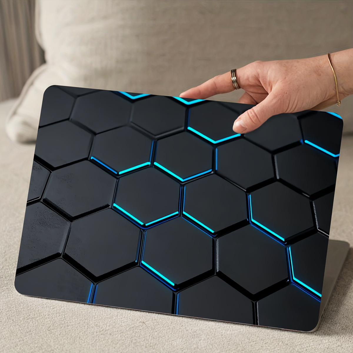 2-Piece tech-packed vinyl laptop sticker - self-adhesive case for , , , - easy to install,