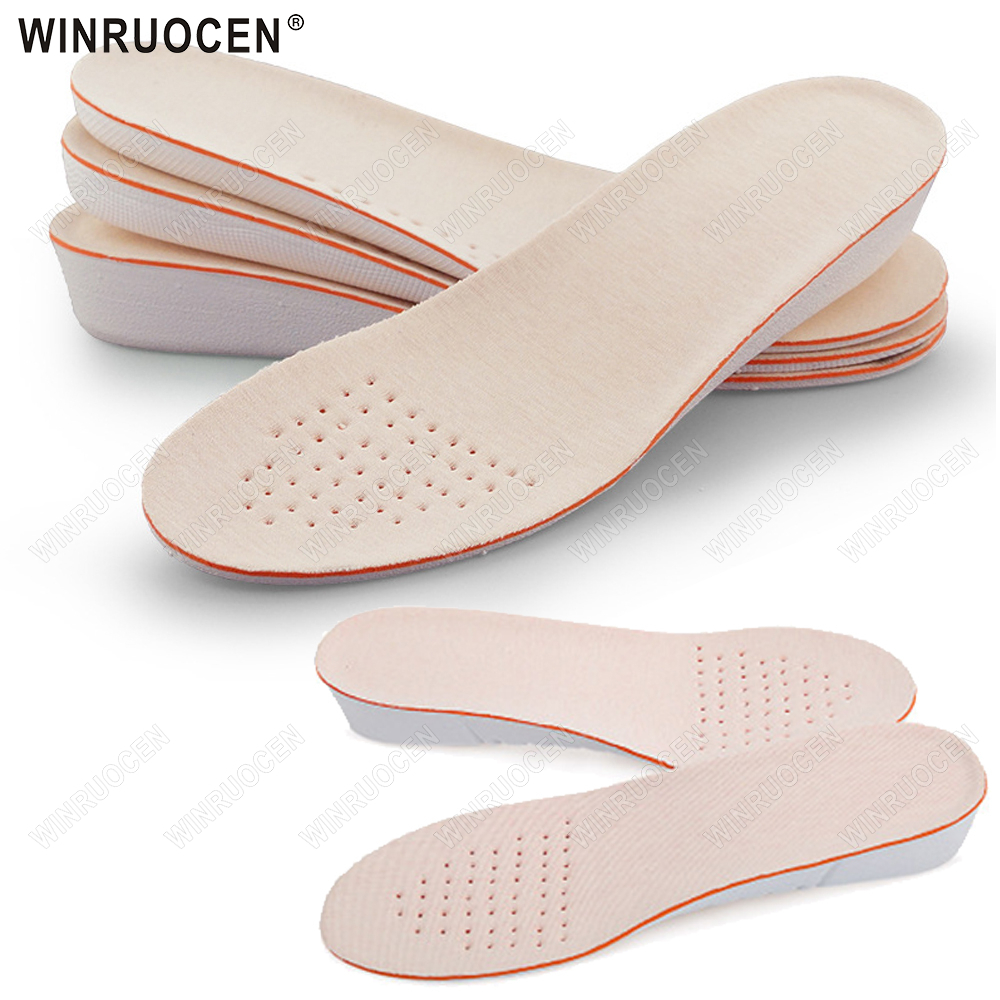 【Bestseller Alert】 1 Pair Comfortable 1.5cm-3.5cm Deodorizing for Women Men Height Increase Insole Orthopedic Foot Pad Foot Care