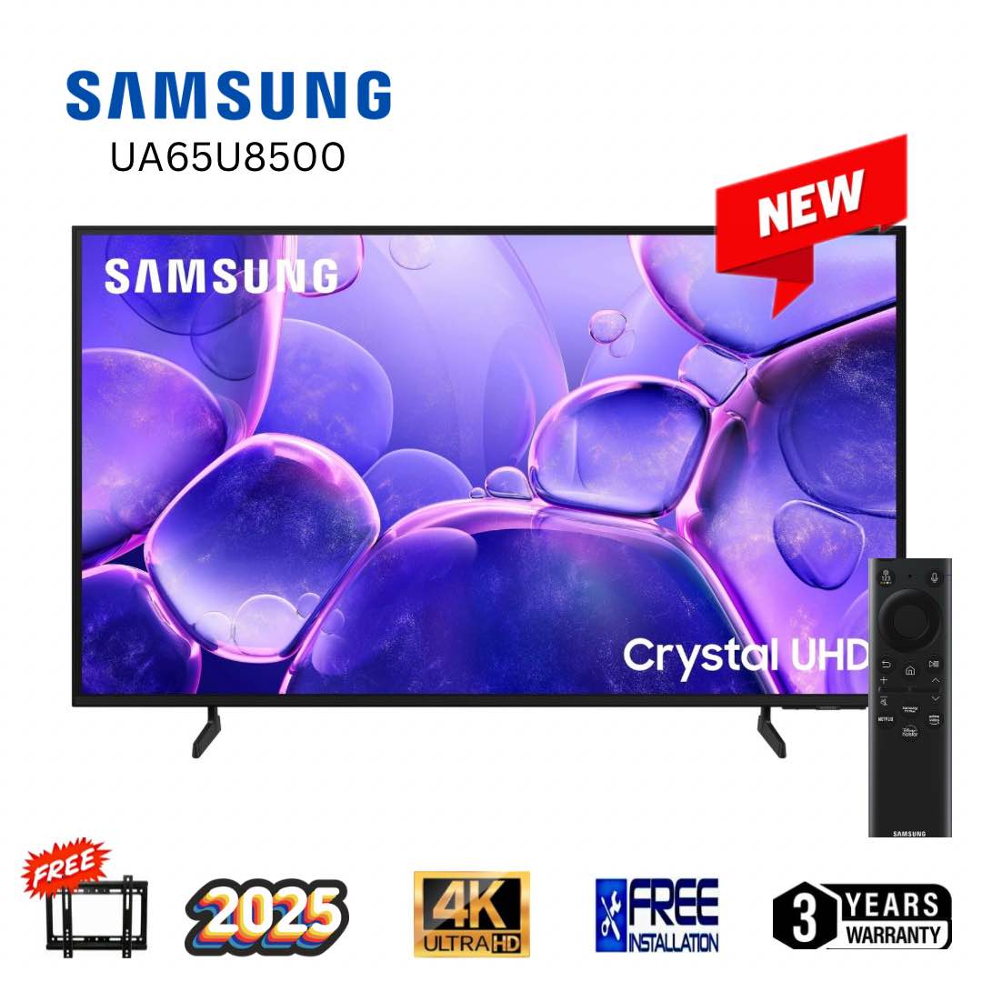 SAMSUNG 65 inch Crystal UHD 4K Smart TV UA65U8500F Metal Stream Design