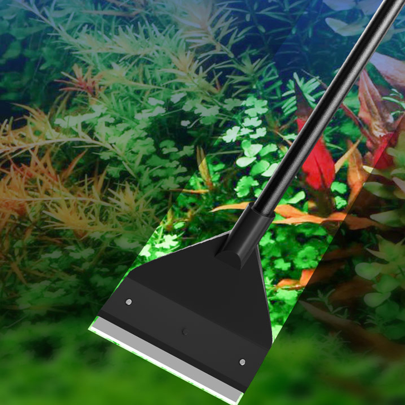 Fish Tank Cleaning Tool Flat Sand Algae Removal Dual-use Glass Algae Removal Scraper Household Cleaning Tool Aquarium Accessorie