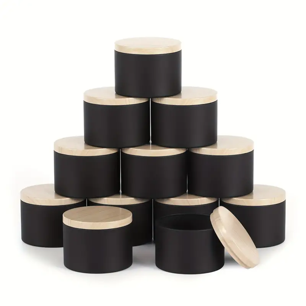 12pcs 4oz Metal Candle Tins with Lids - DIY Candle Making Kit, Versatile Storage Containers for Spices, Jewelry, Tea & Wax