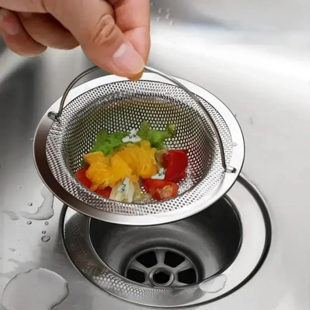 1Pc Stainless Steel Sink Filter, Kitchen Tools, BBQ, Kitchen Items, Premium Kitchens Accessories for Food Residue Catcher