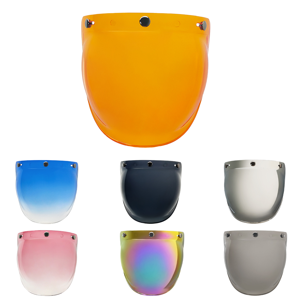 Universal Open Face 3/4 Helmet Visor Bubble Flip Up Motorcycles Windshield Capacete Lens Vintage Helmets Accessories BV01
