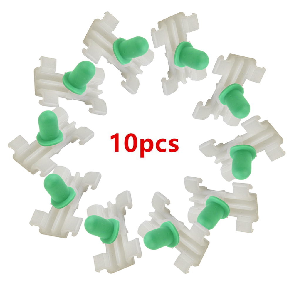 10pcs Auto Fastener Clip For BMW E46 Exterior Side Moulding / Door Bumpstrip Retaining Car Fender Push Fastener Clip