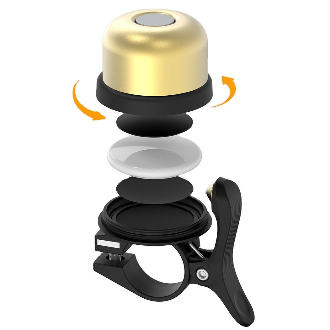 Outdoor Locators Anti-Theft Scooter Bell Road Bike Hidden Air Tag Mini Bell Airtag Bicycle Bell For Airtag