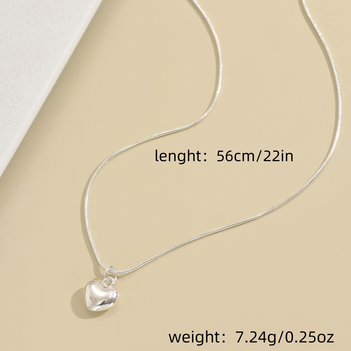 Romantic Heart Jewelry Set Women 925 Sterling Silver Color Wedding Pendant Necklace Charm Hoop Earring Elegant Party
