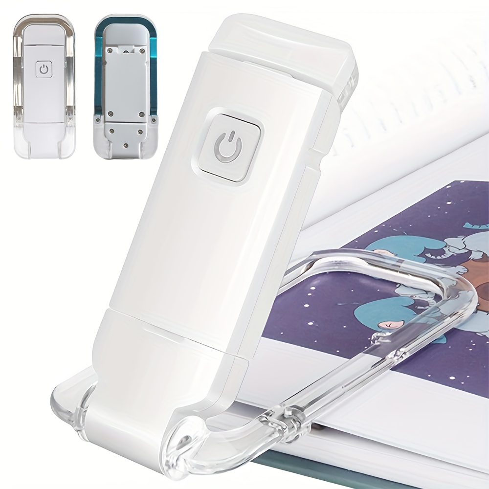 USB Charging Reading Desk Lamp Set Adjustable Clip-On Bookmark Light for Bedside Small Book Reading - 1/2/10/12-Pack