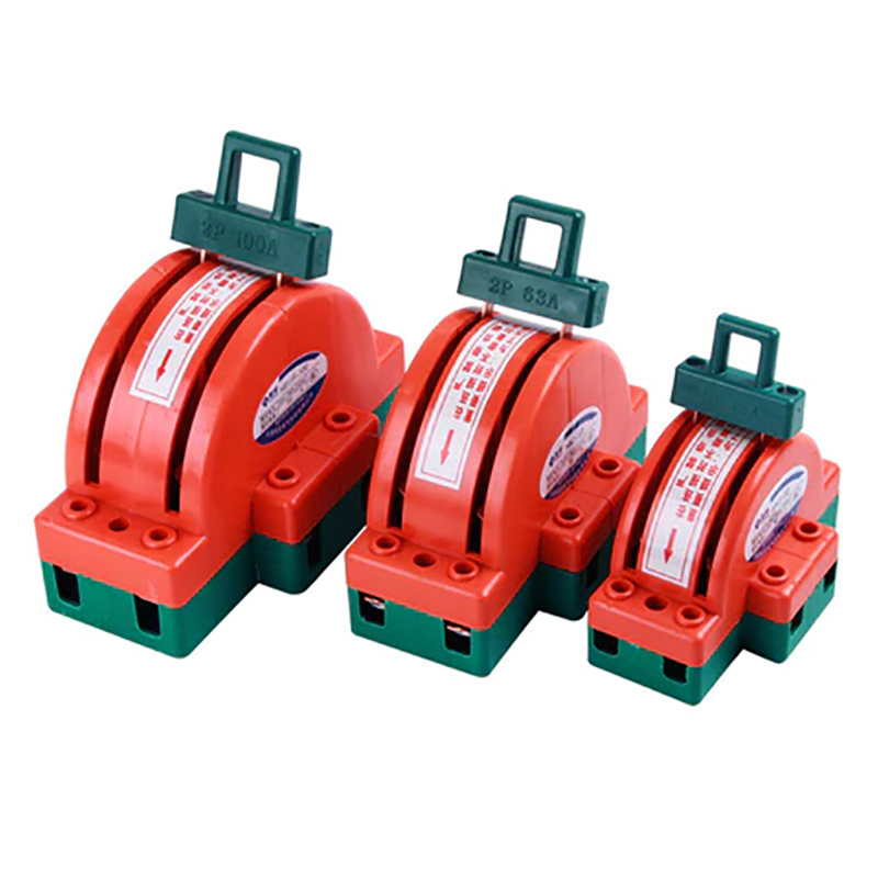 New 2 Pole Double Throw Knife Disconnect Switch 32A 63A 100A DPDT Cutter Safety Disconnect Switch Power Disconnect Switch
