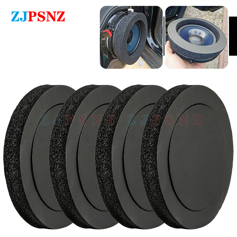 6.5 Inch Car Speaker Ring Bass Door Trim Sound Insulation Cotton Self Adhesive Insulation Ring Self Car Interior Accessorry