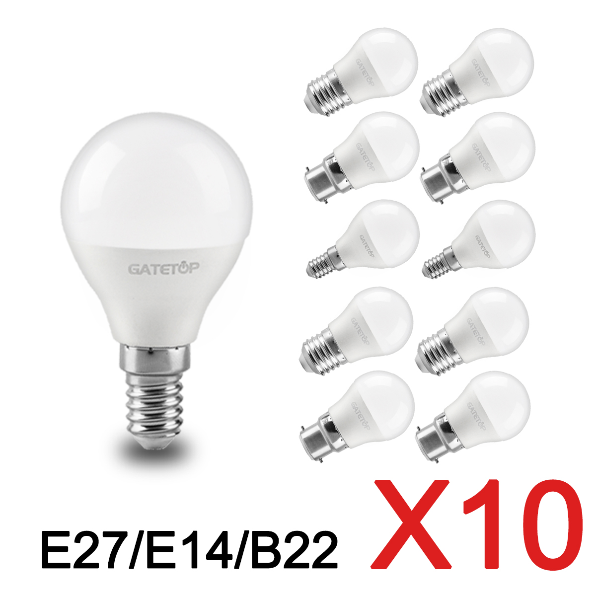 10pcs LED Mini Bulb 220V E27 E14 B22 Globe Bulb Energy Saving Lamp 3W 5W 6W 7W LED Warm Cold Light for Home Decoration