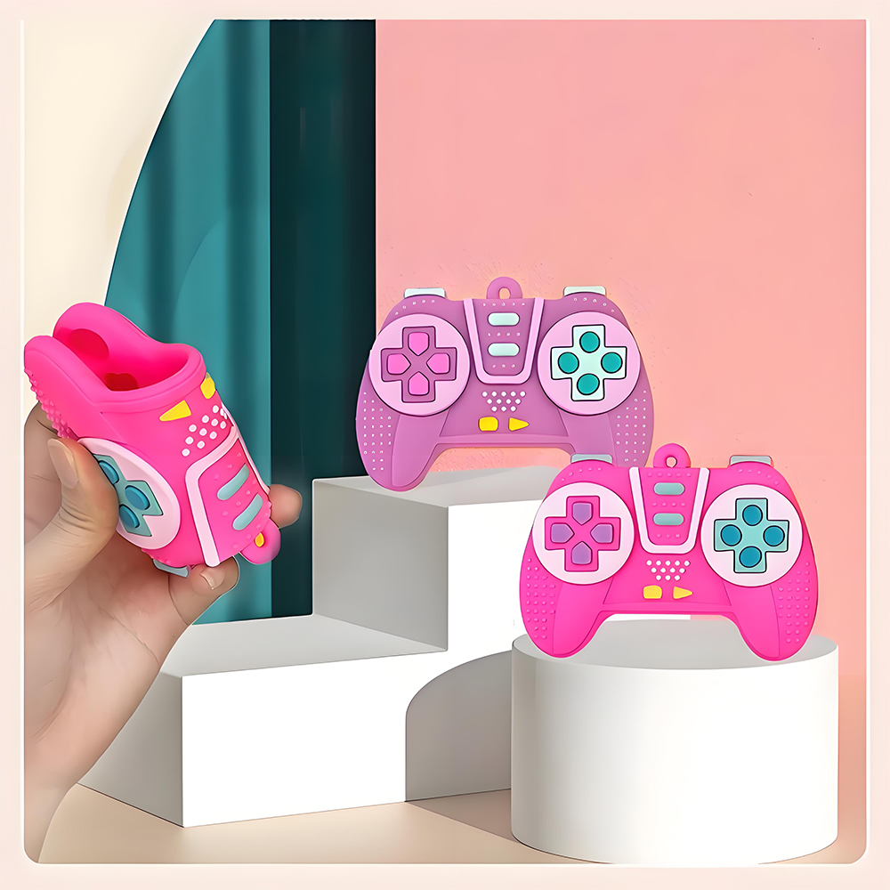 1/2pcs Baby silicone teether toys toddler remote control shape teether educational toys for boys girls Christmas gift