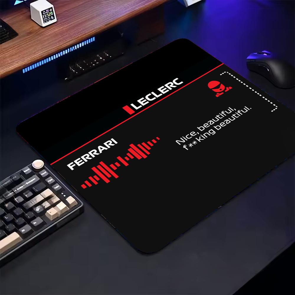 F1 Racing Driver Quotes Mouse Pad Cartoon Rubber Small Desk Mat for PC Office Keyboard ROG Esports Game 1pc 2D Flat