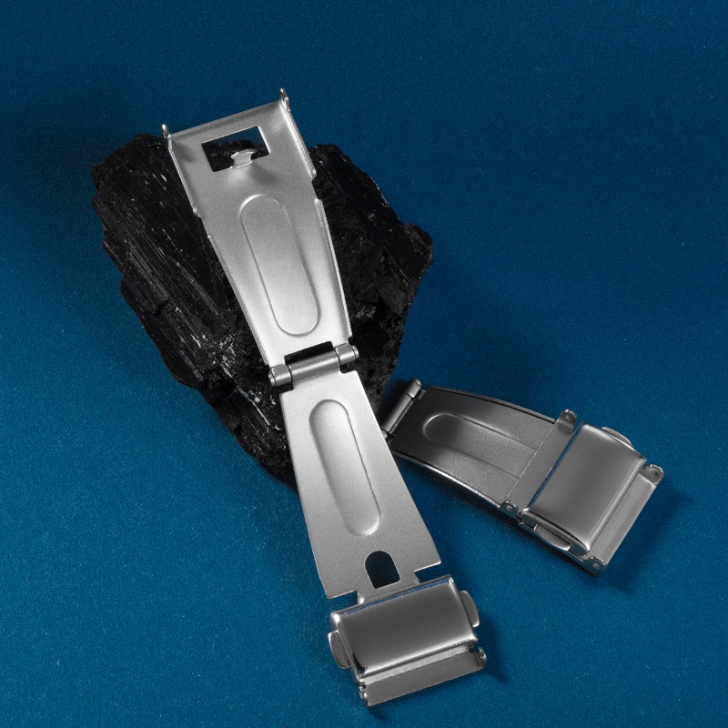 Watch accessory folding single-opening double-ear buckle steel watch strap airplane buckle stainless steel watch buckle