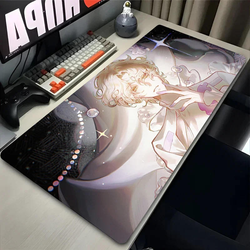 Mouse Pad Office PC Kawaii Anime Bear Mousepad Pink Cartoon L-little T-twin Star Desk Mouse Mat Laptop Gaming Keyboard Pad Gift