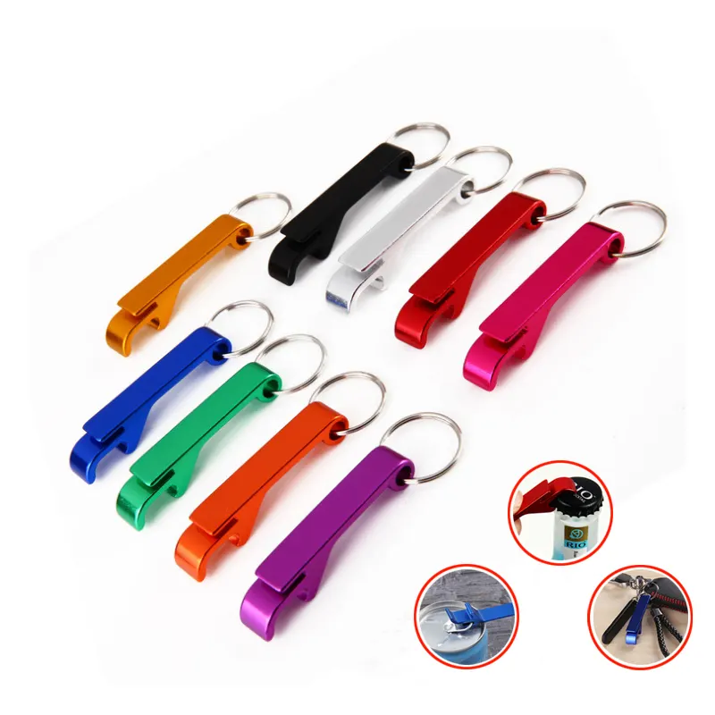 Practical Multifunctional Aluminum Alloy Bottle Opener, Keychain Opener, Wedding Banquet Outdoor Camping, Bar
