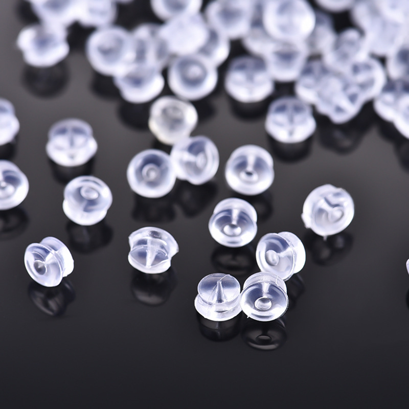 10/20/30/50pcs Earring Backs Soft Silicone Clear Earring Backings For Studs Earrings Backs Stopper Replacement For Women