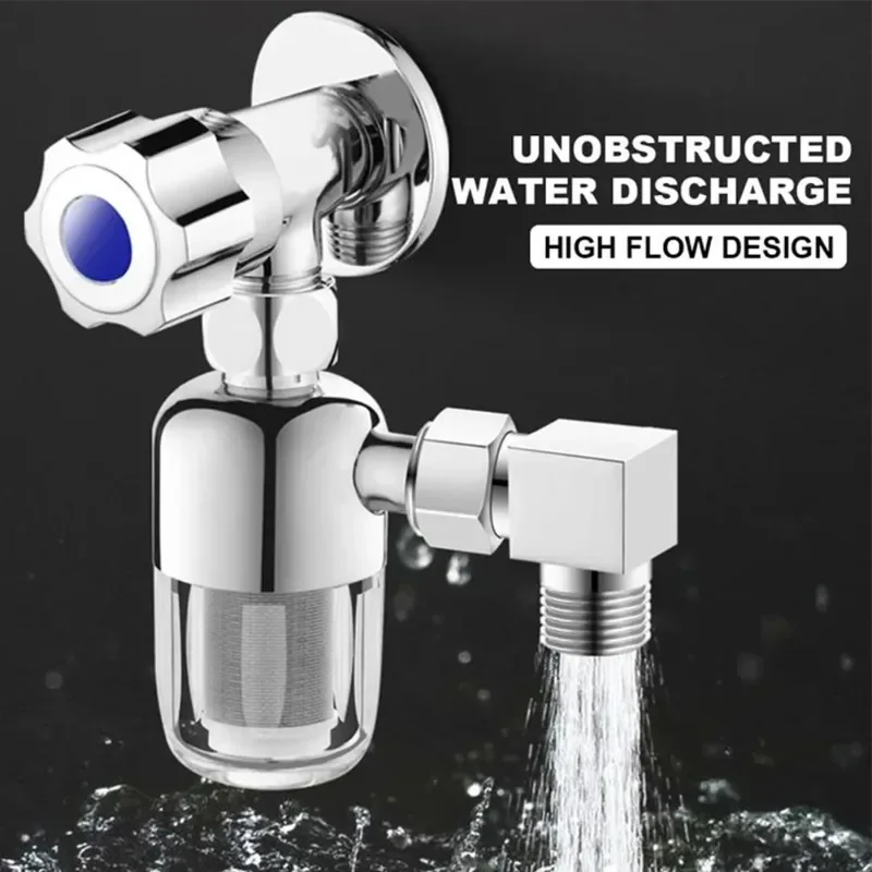 Stainless Steel Faucet Filters Drinking Water Tap Purifier Water Filter Anti-Scaling Universal 1/2'' Tap Filters Shower Nozzle
