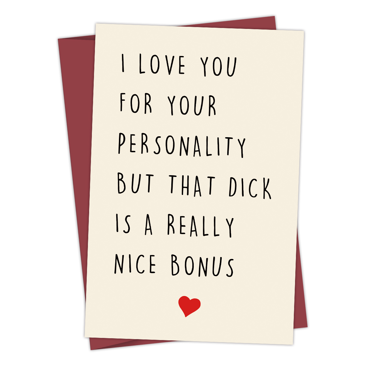 I Love You For Your Personality Funny Anniversary Cards for Husband Friends,Funny Birthday Card, Anniversary Greeting Card Gifts