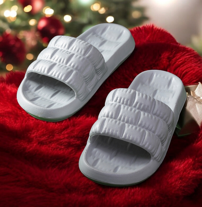Cloud Comfort Puffy Slides for Men & Women - Soft Lightweight Bathroom Slippers