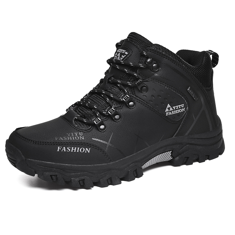 Hiking Shoes Men Ankle Boots Outdoor Camping Anti-collision Climbing Shoe Lace Up Climbing Trekking Sneakers