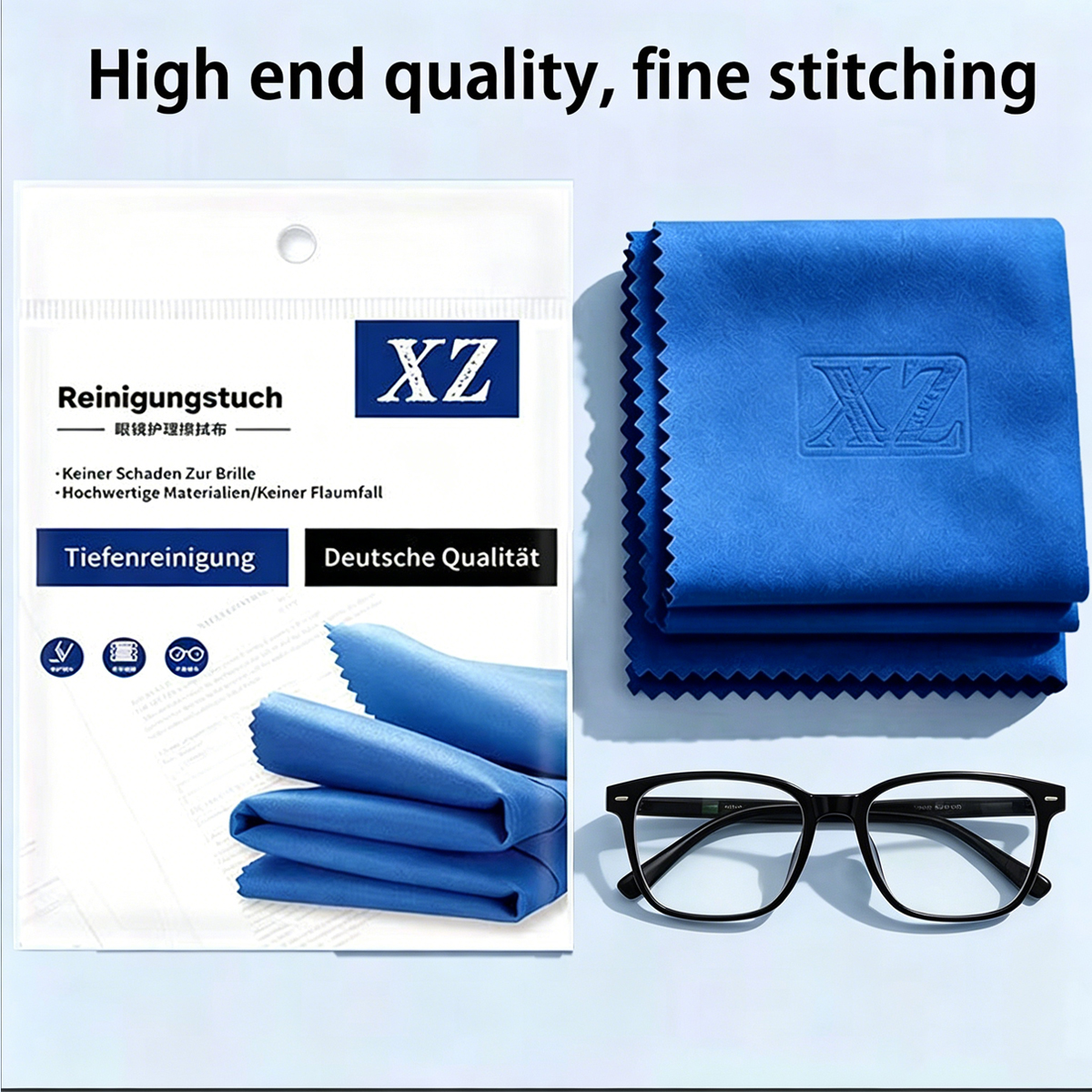 New Packaging Model Glasses Cloth, Soft Eyeglasses Cleaning Cloth, Sunglasses Glasses Cloth, Anti-Fog Glasses Cloth