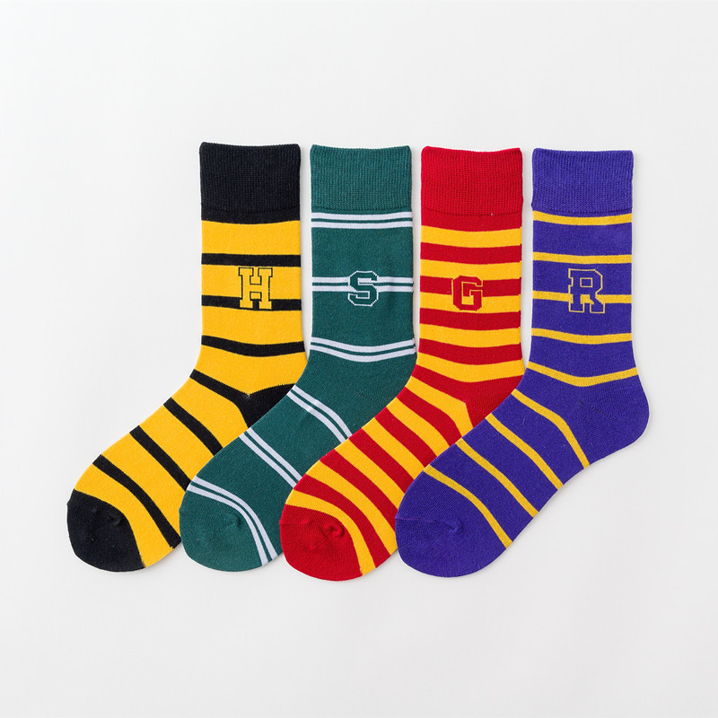 1 Pair Funny Women Socks Men Girl Mystery Magician College Cosplay Party Wizard Gift Fans Size 35-43 Designer Wholesale