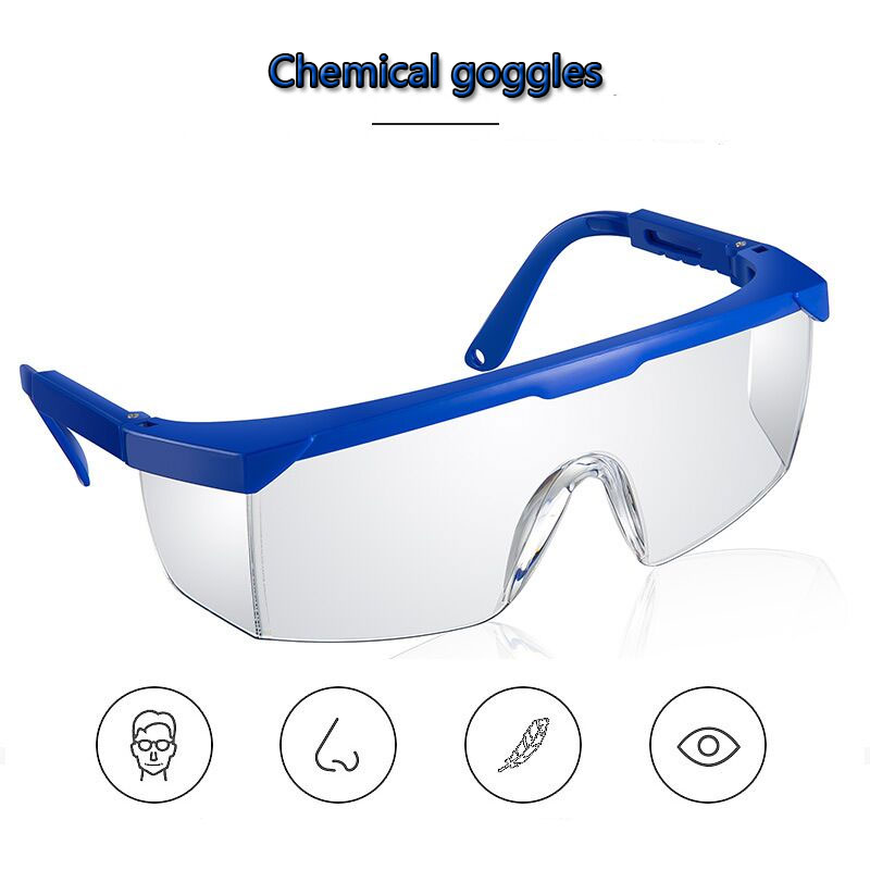 5pcs Protective Glasses Cycling Goggles Labor Protection Splash-proof Sand-proof Impact-proof Dust-proof Fog-proof Adjustable