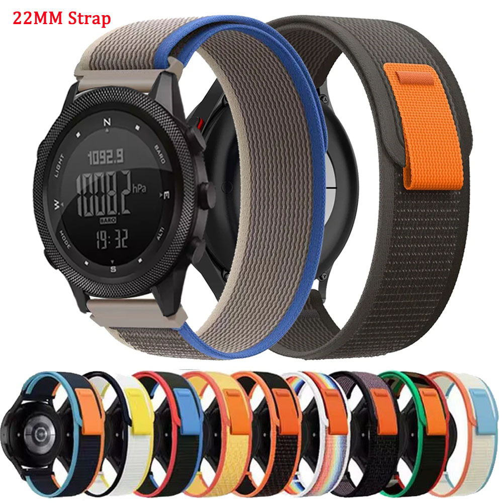 22mm Nylon Trail Loop For NORTH EDGE APACHE-46 Adjustable Bracelet Watchband For APACHE-46 Replacement Wristband Accessories