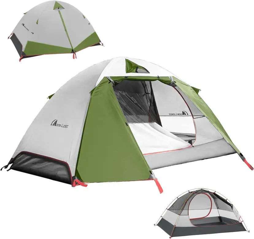 Moon Lence Professional Camping Tent 2 Person Aluminum Alloy Pole