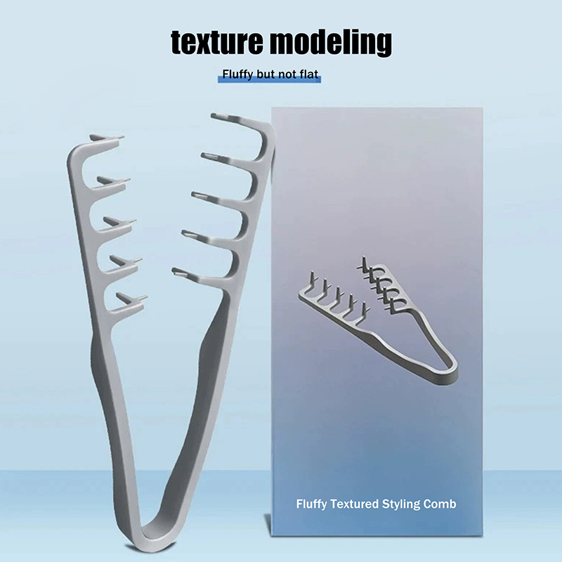 SN 1pc CurlingTools Fluffy Texture Styling Comb Volumizing Wide-Tooth Hair Styling Comb All Hair Types Hairstyling Plastic Tools