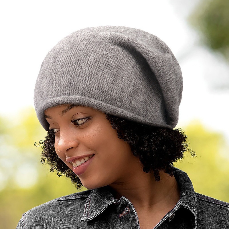 1pc Warm Solid Color Plush Hat,lightweight, Casual,multifunctional Knitted Skullies Caps for Hiking, Cycling,outdoor Activities