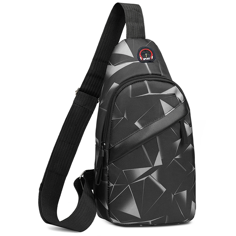 Korean chest bag Men's fashion men's satchel Shoulder bag Crossbody bag Oxford cloth casual bag Canvas small backpack