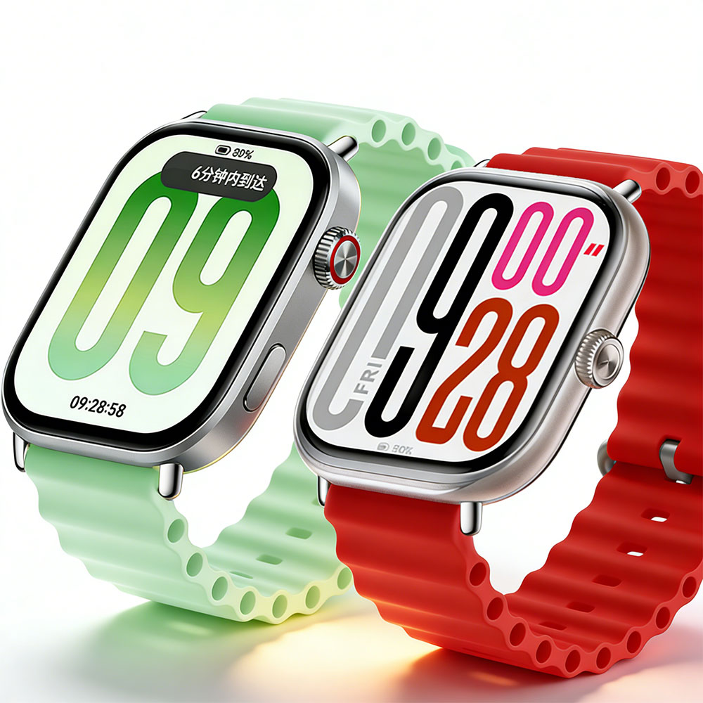 Ocean Silicone Strap For Redmi Watch 6 5 4 Wristband For Smart Band MiBand 8/9 PRO Bracelet Metal Connector Accessories