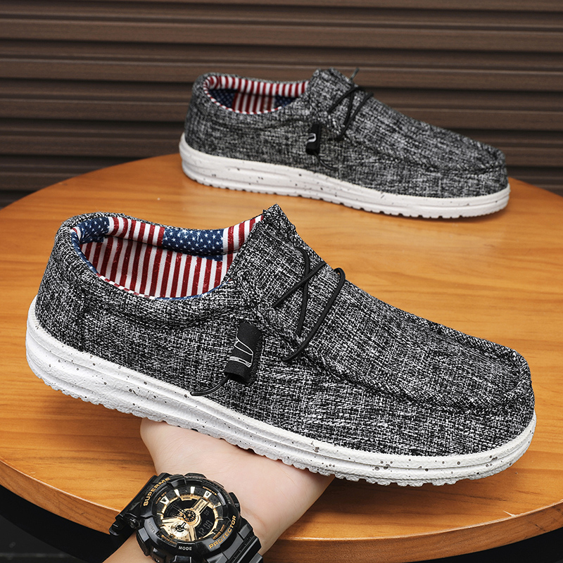 New Men Sneakers Spring Summer Men's Canvas Shoes Outdoor Lightweight Men's Shoes Breathable Casual Shoes Men Walking Flat Shoes