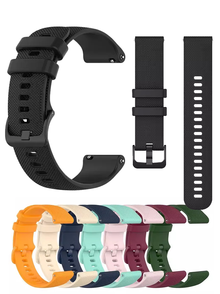 18mm/20mm/22mm straps For Amazfit bip 6/GTS 4/3/2/4 Mini/GTR 4/3 Pro/2/2e Sport Silicone Bracelet for Samsung Galaxy/HUAWEI band
