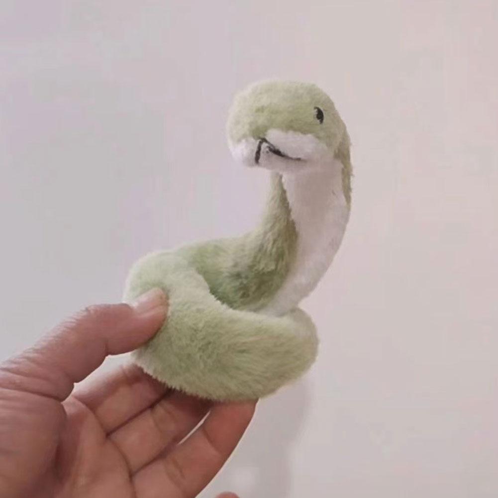 Lovely Snake Figure Plush Toy Doll Playful Children Cute Ornament Mascot Small Green Snake Stuffed Doll Pendant Bag Decor