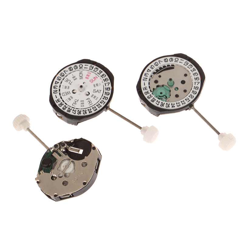 1PC new SL25/SL28/SL68 Quartz Watch Movement Replacement 3 Hands Bilingual Dual Calendar Watch Repair Accessories For Watchmaker