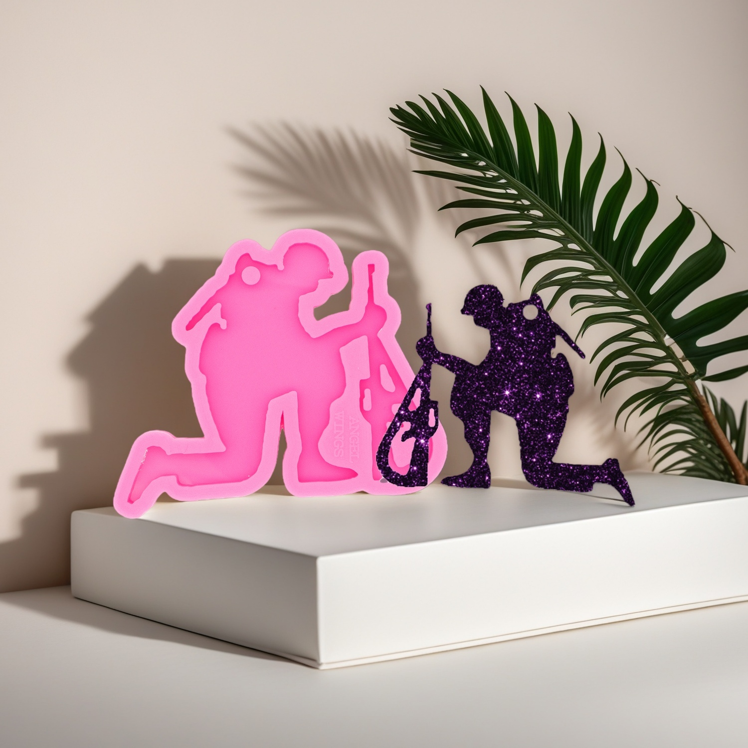 Silicone Soldier Cross Molds Fondant Craft Cake Chocolate Sugarcraft Candy Mold Resin Jewelry Crafts Casting Mold