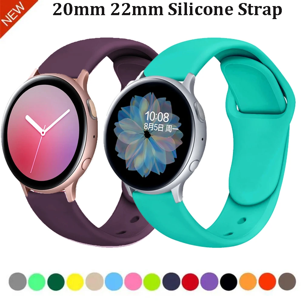 22mm 20mm Silicone Strap For Huawei Watch GT6-5/Pro 46mm Breathable Band For COROS PACE 3/PACE 3 CMF Watch 3-2-1 Pro/Suunto Run