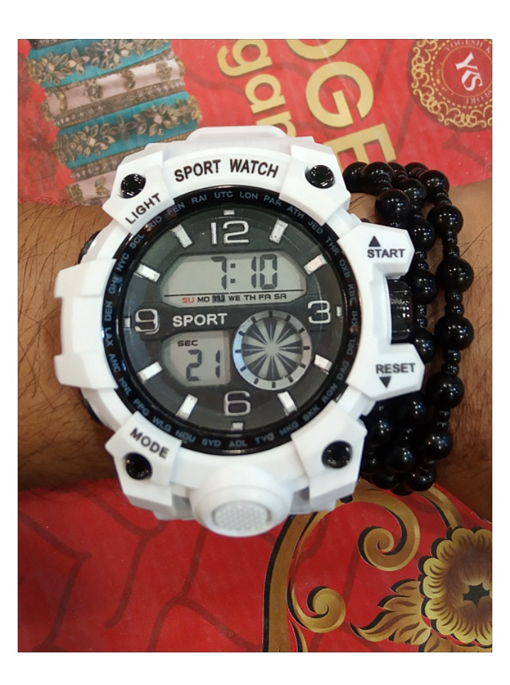 Watch Digital in White Colour for Unisex