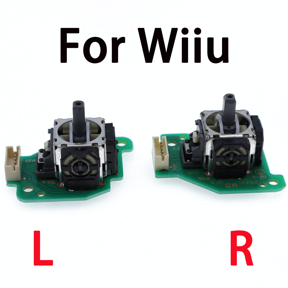 1PCS new left right 3D Analog joystick with pcb board Joystick stick part for wii u wiiu gamepad L R 3D Anolog