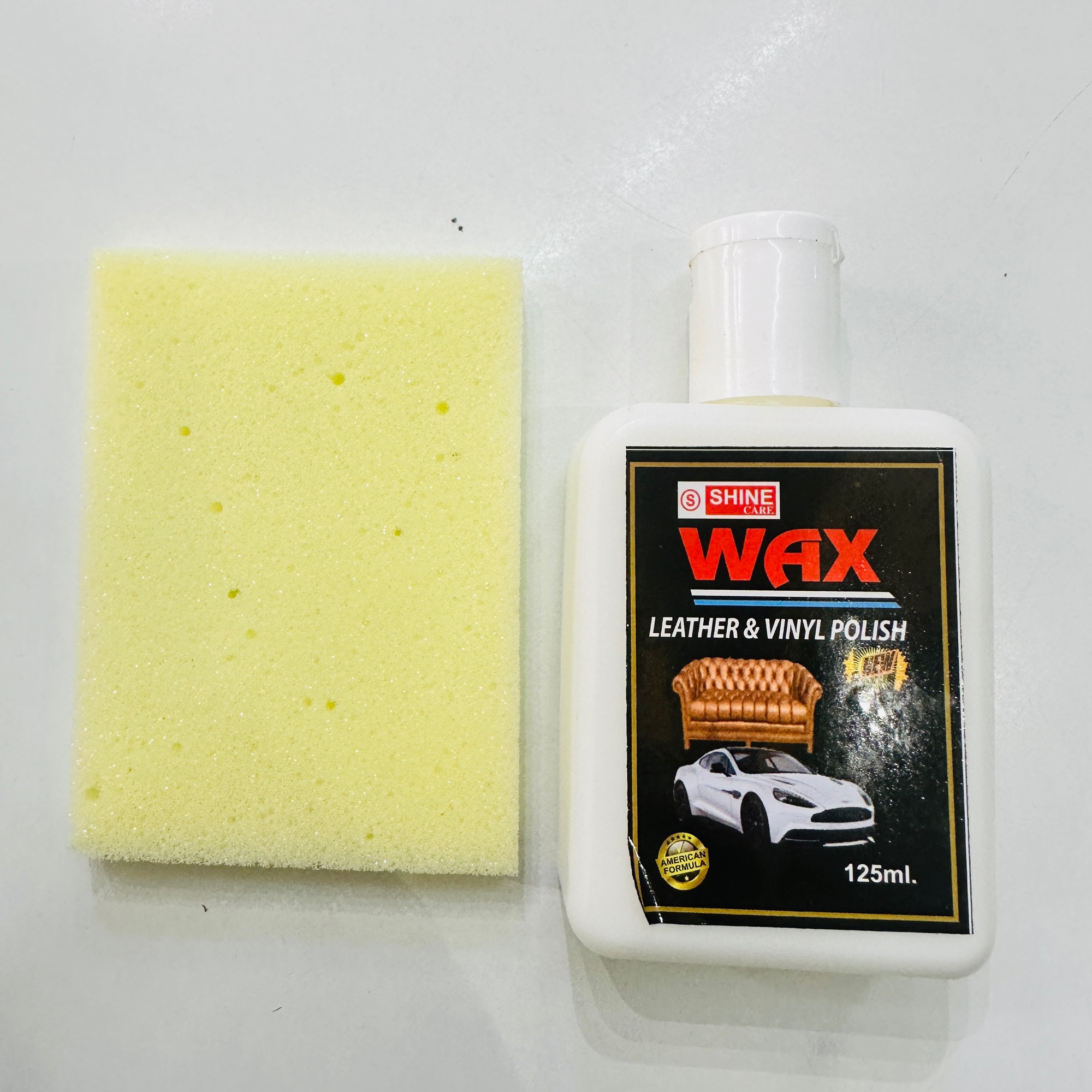 Shine Care Leather & Vinyl Wax Polish 125ml