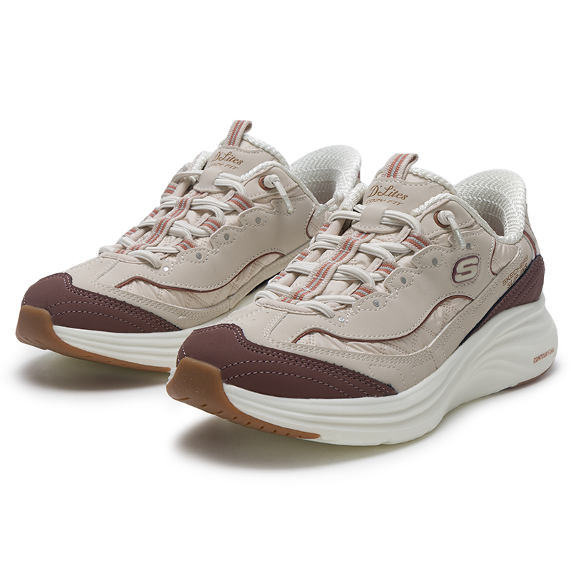 Skechers Women's Sports Shoes, Trendy Outdoor Travel Shoes, Thick-Soled, Comfortable, Wear-Resistant, Lightweight Casual Shoes 150412-Ntbr