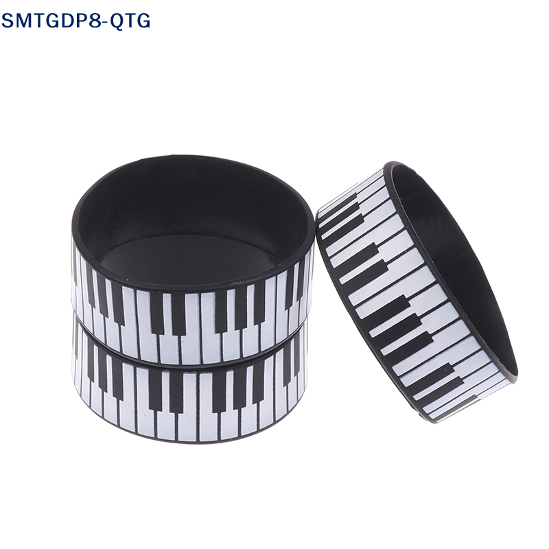 NEW 1pcs Fashion Piano Keyboard Silicone Bracelets Perfect For Music Lovers And Festivals, Suitable For All Seasons