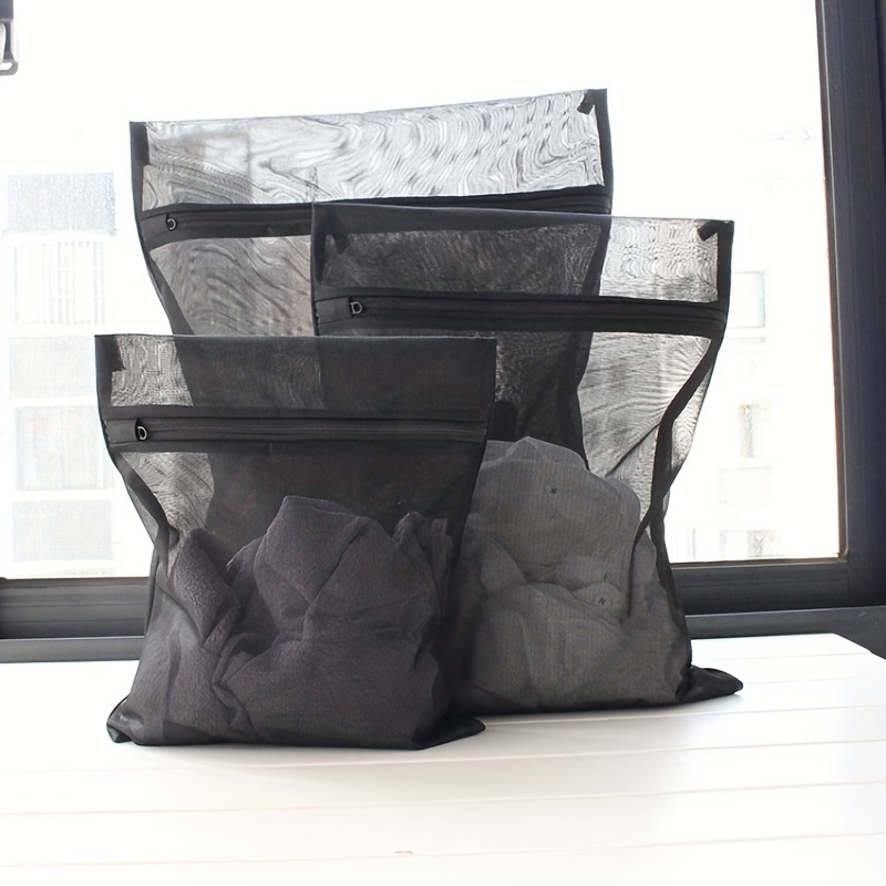 3pcs Heavy Duty Mesh Laundry Bags - Protect Clothes From Wrinkles and Stains in Washing Machines for Home Use
